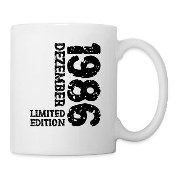 1986 December Limited Edition 37th Birthday Decoration - Mug - white - Right