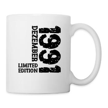 1991 Dezember Limited Edition 32. Geburtstag Deko - Tasse - Weiß - Rechts