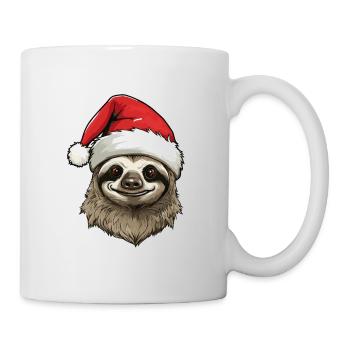 Sloth Head Christmas Portrait - Mug - white - Right