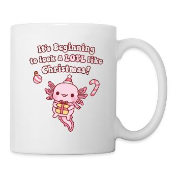 Axolotl commence à ressembler à Noël - Mug blanc - blanc - Droite