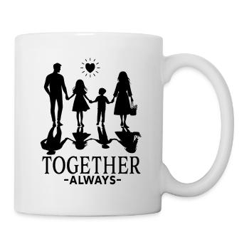 Inspiring Family Quote Always Together - Mug - white - Right