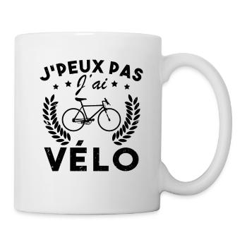 Ich kann kein Fahrrad haben - Tasse - Weiß - Rechts
