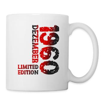 1960 Dezember Limited Edition 63. Geburtstag Deko - Tasse - Weiß - Rechts