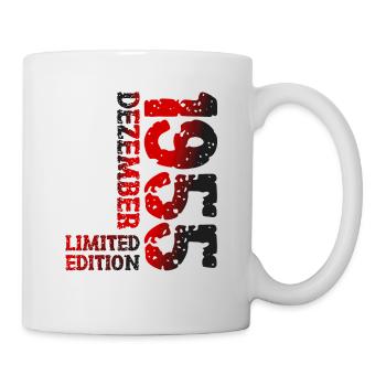 1955 Dezember Limited Edition 68. Geburtstag Deko - Tasse - Weiß - Rechts