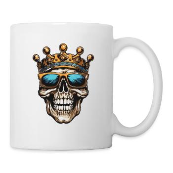 King Skull Party Crown - Mug - white - Right