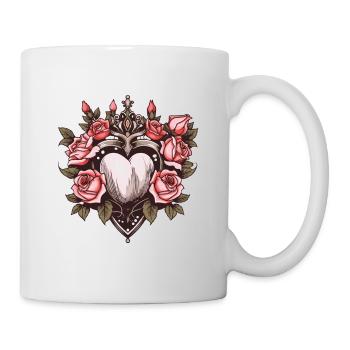 Herz Symbol Liebe Tattoo - Tasse - Weiß - Rechts