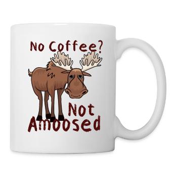 No Coffee Not Amoosed Moose - Mug - white - Right