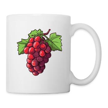 Symbole des raisins - Mug blanc - blanc - Droite