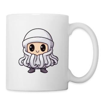 Octopus Winter Animal Baby Comic - Mug - white - Right