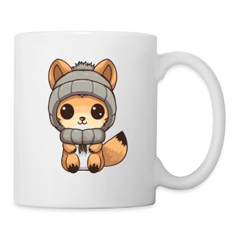 Squirrel Winter Animal Baby Comic - Mug - white - Right