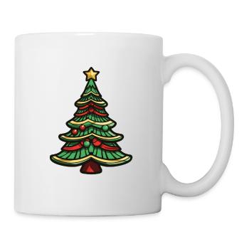 Arbre de Noël Noël - Mug blanc - blanc - Droite