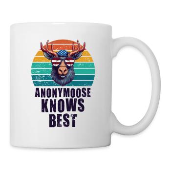 Anonymousoose Knows Best Cool Moose - Mug - white - Right