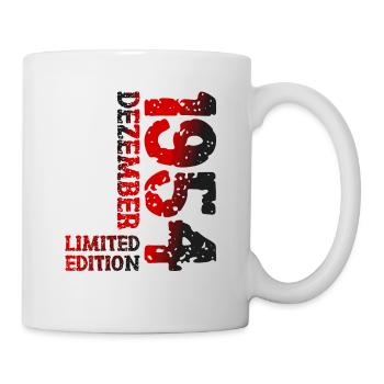 1954 Dezember Limited Edition 69. Geburtstag Deko - Tasse - Weiß - Rechts