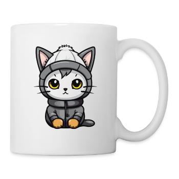 Cat Animal Baby Comic Winter - Mug - white - Right