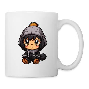 Monkey Animal Baby Comic Winter - Mug - white - Right