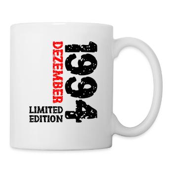 1994 Dezember Limited Edition 29. Geburtstag Deko - Tasse - Weiß - Rechts