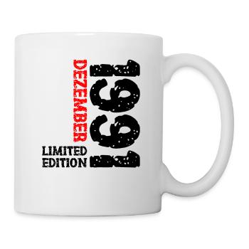 1991 Dezember Limited Edition 32. Geburtstag Deko - Tasse - Weiß - Rechts
