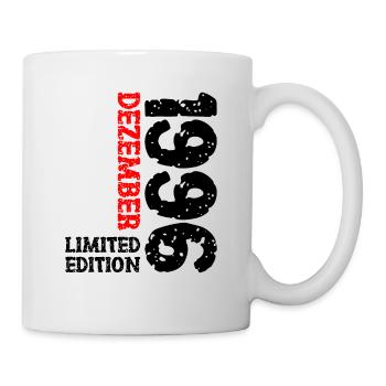 1996 Dezember Limited Edition 27. Geburtstag Deko - Tasse - Weiß - Rechts