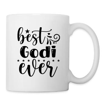 Wöd Godi beste Godi Taufpatin Österreich Taufe - Tasse - Weiß - Rechts