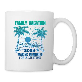 Les vacances en famille 2024 créent des souvenirs - Mug blanc - blanc - Droite