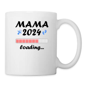 Mama 2024 Loading Schwangerschaft Bekanntgabe Baby - Tasse - Weiß - Rechts