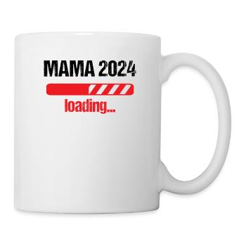 Mama 2024 Loading Schwangerschaft Bekanntgabe Baby - Tasse - Weiß - Rechts