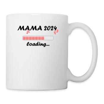 Mama 2024 Loading Schwangerschaft Bekanntgabe Baby - Tasse - Weiß - Rechts