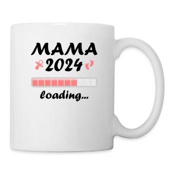 Mama 2024 Loading Schwangerschaft Bekanntgabe Baby - Tasse - Weiß - Rechts