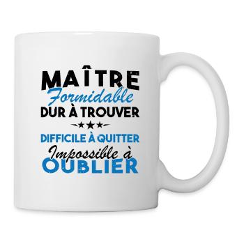 Maître formidable, Cadeau Maître école - Mug blanc - blanc - Droite