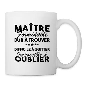 Maître formidable, Cadeau Maître école - Mug blanc - blanc - Droite