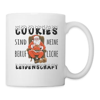 Lustig Datenschützer berufliche Cookies - Tasse - Weiß - Rechts