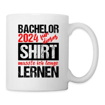 Bachelor 2024 Lange Genug Gelernt Lasst Uns Feiern - Tasse - Weiß - Rechts