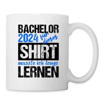 Bachelor 2024 Lange Genug Gelernt Lasst Uns Feiern - Tasse - Weiß - Rechts