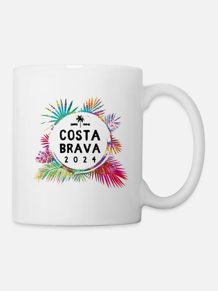 Costa Brava 2024 Coloré - Mug blanc - blanc
