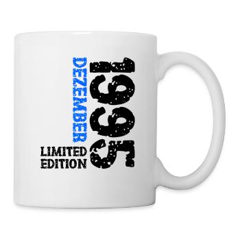 1995 Dezember Limited Edition 28. Geburtstag Deko - Tasse - Weiß - Rechts