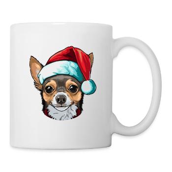 Chihuahua Dog Christmas Head - Mug - white - Right