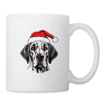 Dogue Allemand Chien Noël Drôle Noël - Mug blanc - blanc - Droite