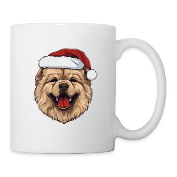 Chow Chow Chien Noël Drôle Noël - Mug blanc - blanc - Droite