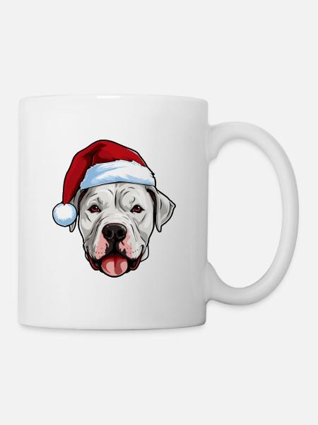 Dogo Argentino Hund Weihnachten Lustig Xmas - Tasse - Weiß