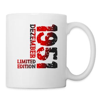 1951 Dezember Limited Edition 72. Geburtstag Deko - Tasse - Weiß - Rechts