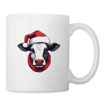 Tête d’animal de Noël de vache - Mug blanc - blanc - Droite
