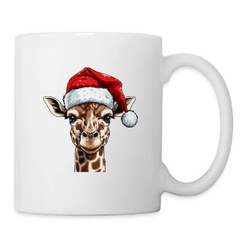Girafe Noël Animal Portrait Noël - Mug blanc - blanc - Droite