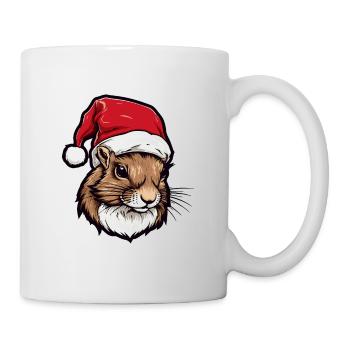 Écureuil Noël Animal Portrait Noël - Mug blanc - blanc - Droite
