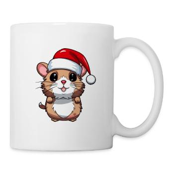 Hamster Christmas Animal Portrait Xmas - Mug - white - Right