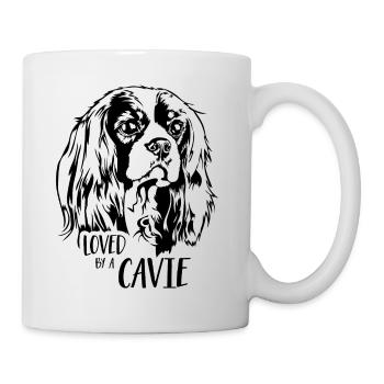 Cavalier King Charles Spaniel loved by a Cavie - Mug - white - Right
