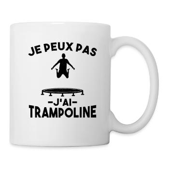 I can't I trampoline gymnastics gymnastics - Mug - white - Right