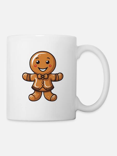 Biscuit de Noël en pain d’épice - Mug blanc - blanc