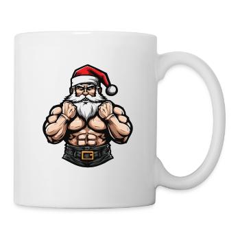 Santa Muscles Bodybuilding Fitness - Mug - white - Right