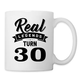 Real legends turn 30, 30 birthday - Mug - white - Right