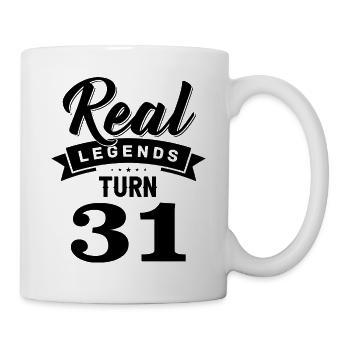 Real Legends Turn 31, 31 Birthday - Mug - white - Right